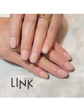 リンク(LINK)/ネイビー　細フレンチ