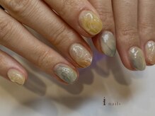 アイネイルズ 吉祥寺店(I nails)/春カラー水彩ニュアンス