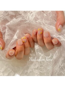 フィオーレ(fiore)/ミモザ&ゴールドフレンチライン