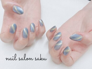 サク(saku)/マグネットワンカラー/ブルー