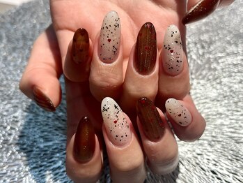 プロテア(protea)/バレンタインネイル