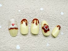 ネイルサロン ロゼプリュム/バレンタインネイル