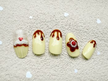 ネイルサロン ロゼプリュム/バレンタインネイル