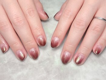 ブリスフルハピネス(Blissful happiness)/ブラウンラメグラデーション