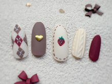 ネイルサロン ロゼプリュム/バレンタインネイル