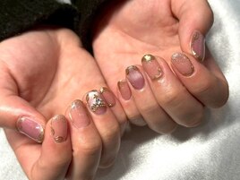 ニュアンスネイル/王冠ネイル