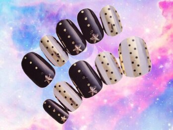 アップネイル/星ネイル