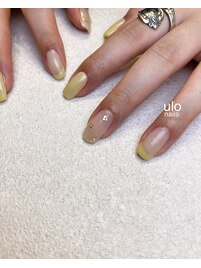 ホロお花とイエローフレンチ