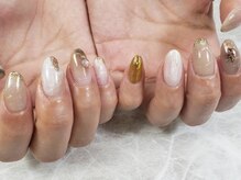 moqu.【モク】/ちぐはぐニュアンスネイル