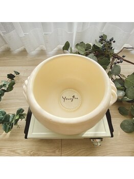 ひなた療術所/よもぎ蒸しに使う土鍋