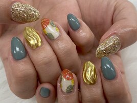 【山崎】お正月ネイル