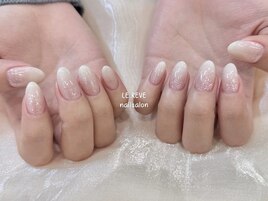 キラキラベイビーブーマーネイル