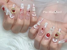 ピオミエルネイル 新宿(pio miel nail)/量産系くまちゃんネイル