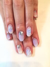 パープルチークネイル