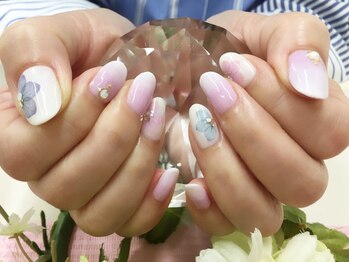 プルミエ ネイル(Premier Nail)/お持ち込み☆紫陽花