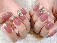 ネイルマジック 仙台一番町店(NAIL MAJIC)/ラメフレンチ☆オーダー