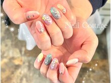 ネイルコテージ 新宿南口店(Nail cottage)/縦グラネイル