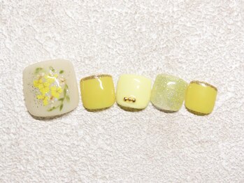 リッカオウチネイル(Lycka)/《FOOT》デザインネイル/¥7,500