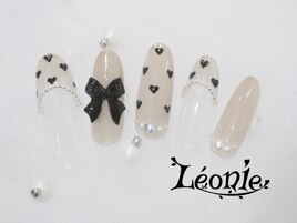 ドットハート×リボンパーツ