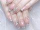 クイーンズネイルサロン(Queen's nail salon)の写真/【カラ一900種&パ一ツ1500種】2025大人気チークネイル＋マグネットフレンチ￥8500→￥7500