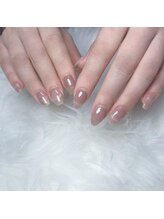 ホワイトネイル 難波店(WHITE NAIL)/マグネット/大人/ピンクベージュ