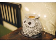 整体マッサージ処 勇唄の雰囲気（ふくろうは優しい眼差しでお客様を見守ります）