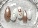 うる艶フラワーネイル