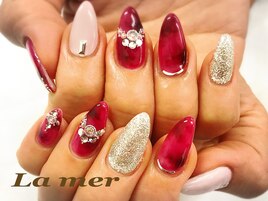 赤べっ甲ネイル★ 8800円