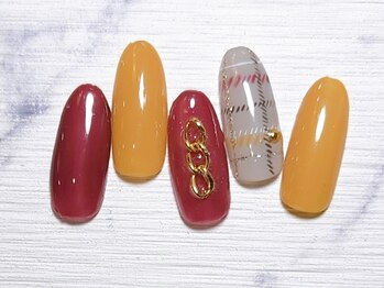 ネイルサロン インプレス(Impress)/秋チェックネイル