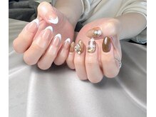 ネイルルーム オルポノ(Olupono)/フレンチ×チェック