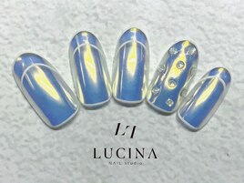 G-55 メタル囲みフレンチネイル