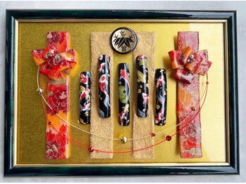 ルブランネイルエスオー(Loup blanc nail=s/o)/パリ個展作品