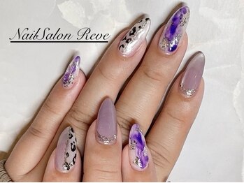 ネイルサロン レーヴ(Reve)/レオパード×マグネット