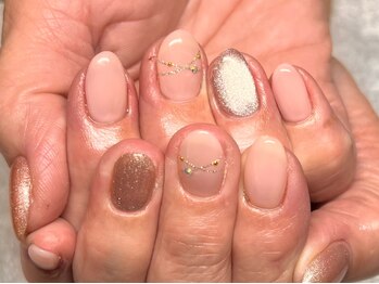 ボーホーネイルズコレクション(BOHO NAILS COLLECTION)/HAND:ワンカラー+アート追加
