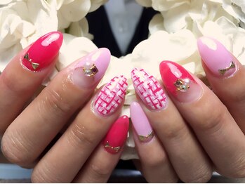 リリーヘブン(LILY HEAVEN)/可愛いツイードネイル