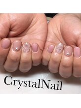 クリスタルネイル ボンベルタ橘店(CRYSTAL NAIL)/ツイードネイル