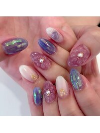 お花ネイル
