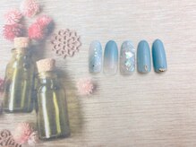 ネイルサロン&スクール ジーナ(GINA)/グレー×ホワイト