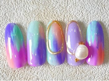 レイネイル 岐阜茜部店(RAY NAIL)/カラフルニュアンス