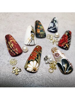 ウープスネイル 盛岡カワトク店(OopsNAIL)/和装ネイルデザイン