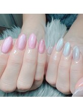 リンクネイル(Link nail)/ぷるマグで綺麗めワンカラー ☆