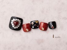 アイネイルズ 横浜EAST店(I-nails)/レトロガーリーフットネイル