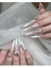 クイーンネイル 新宿(Queen nail)/長さ出しデザイン