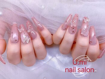 ユミ(U mi)/チップ長さ出し】パーツ付け放題