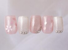 アイネイルズ 新宿店(I nails)/桜マグネットビジュー9480円
