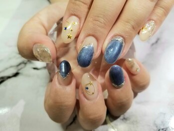 シュガーネイル(sugar nail)/星空ネイル