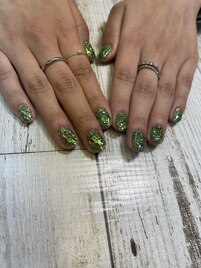 グリーンラメネイル！