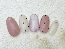 水玉ネイル 銀座フィルイン