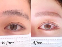 ミーナ 鍋島店(mina)/アイブロウWAX＋まつ毛パーマ上