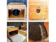 こだわりの専用椅子。50×50で広々で、好きな体勢でも座れます。